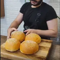 طرز تهیه نان برگر