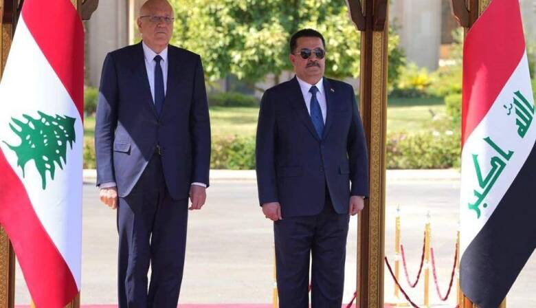 نخست وزیر لبنان وارد عراق شد