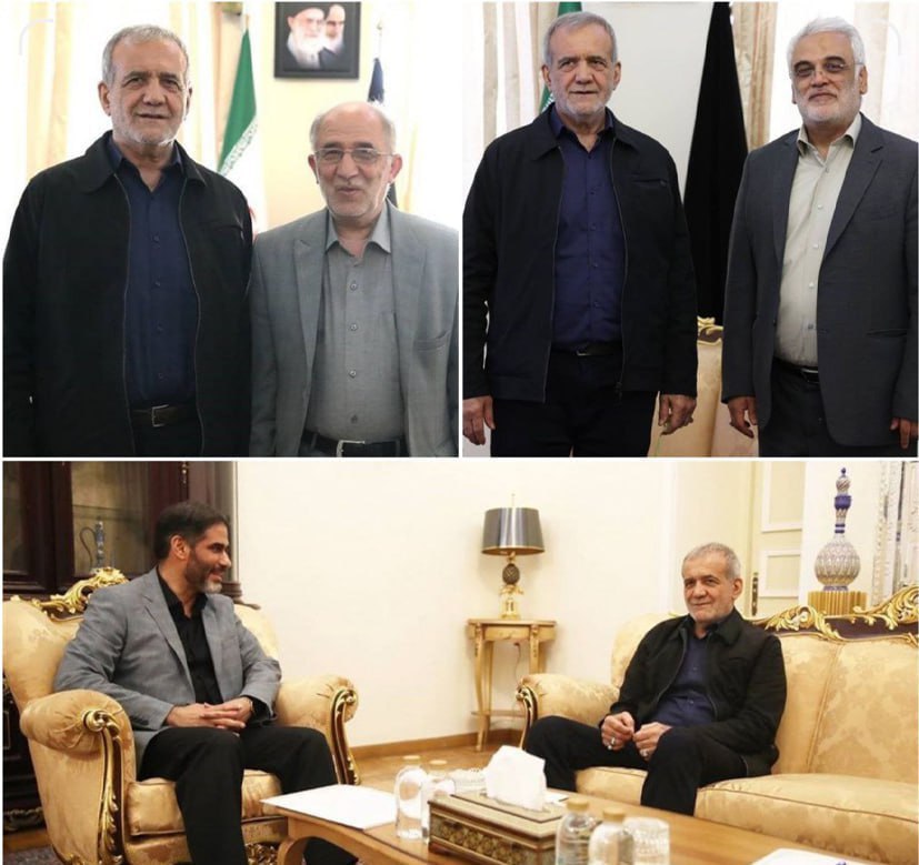 عکس/ دیدار طهرانچی، علائی، محمد و کولیوند با رئیس جمهور منتخب