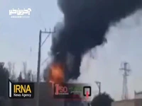 عملیات نفس‌گیر آتش‌نشانان در انبار بزرگ سلیندرهای گاز در اصفهان 