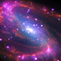  تصویر ترکیبی از کهکشان NGC 3627 