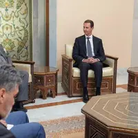 دیدار بشار اسد با مشاور ارشد وزیر خارجه ایران در امور ویژه سیاسی