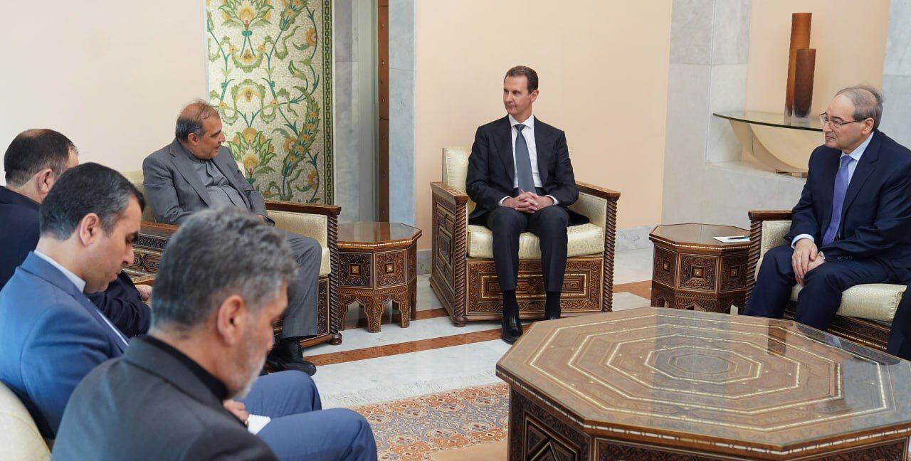 دیدار بشار اسد با مشاور ارشد وزیر خارجه ایران در امور ویژه سیاسی