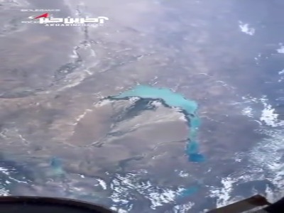 دریاچه بایکال از دید ایستگاه فضایی بین المللی