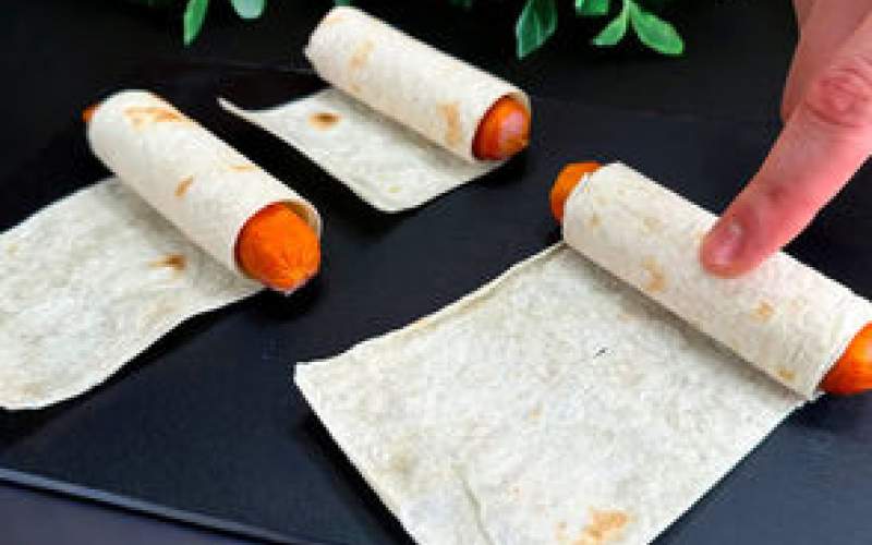 طرز پخت یک میان وعده خوشمزه با سوسیس