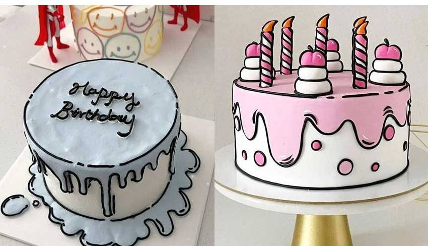مدل هایی برای تزئین کیک تولد که هر خانمی میتونه