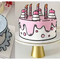 مدل هایی برای تزئین کیک تولد که هر خانمی میتونه