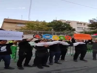 فریادهای اعتراضی دانشجویان مشهدی علیه جنایات رژیم صهیونیستی