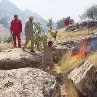 آتش مهیب کوه لار باشت پس از 4 روز مهار شد
