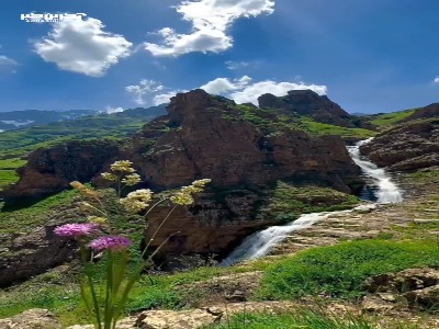 آبشار سیاه چشمان در استان مازندران