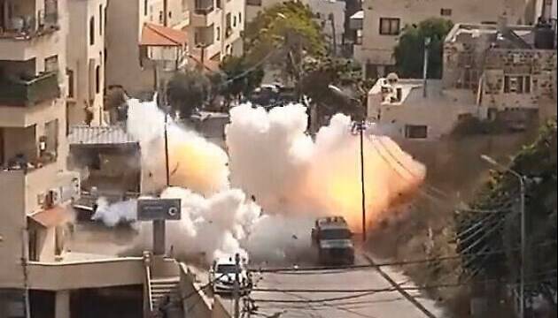  ۱۴ شهید و زخمی در حمله پهپادی اسرائیل به نابلس 
