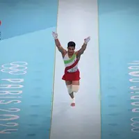 عکس/ پرش های نماینده ایران در مسابقات ژیمناستیک المپیک ۲۰۲۴