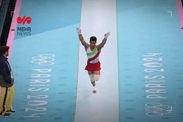 عکس/ پرش های نماینده ایران در مسابقات ژیمناستیک المپیک ۲۰۲۴