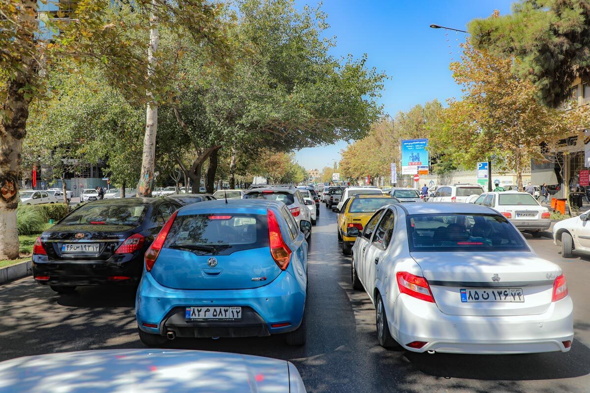 ترافیک سنگین در برخی از معابر اصلی مشهد