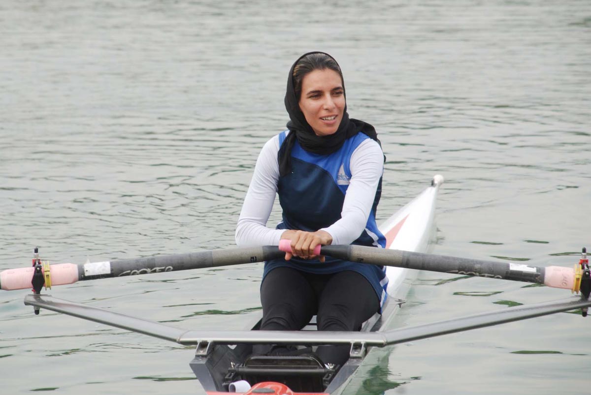 حمایت از مردم فلسطین توسط دختر قایقران المپیکی ایران