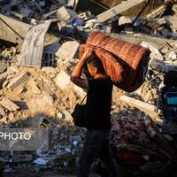 عکس/ آوارگی گستردهٔ شهروندان بی‌پناه غزه