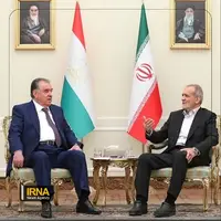 عکس/ رئیس جمهور تاجیکستان با پزشکیان دیدار کرد