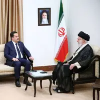 عکس/ دیدار نخست‌وزیر عراق و هیئت همراه با رهبر انقلاب