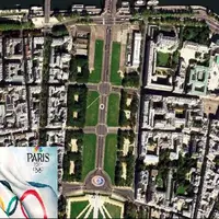 دهکده بازی‌های المپیک پاریس از منظر فضا