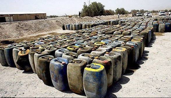دپوی سوخت قاچاق در شادگان لو رفت
