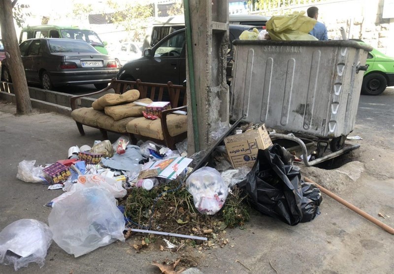 سطل‌های مملو از زباله در تهران و سکوت شهرداری