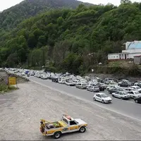ترافیک سنگین در محورهای شمال ایران؛ کندوان یک‌طرفه شد