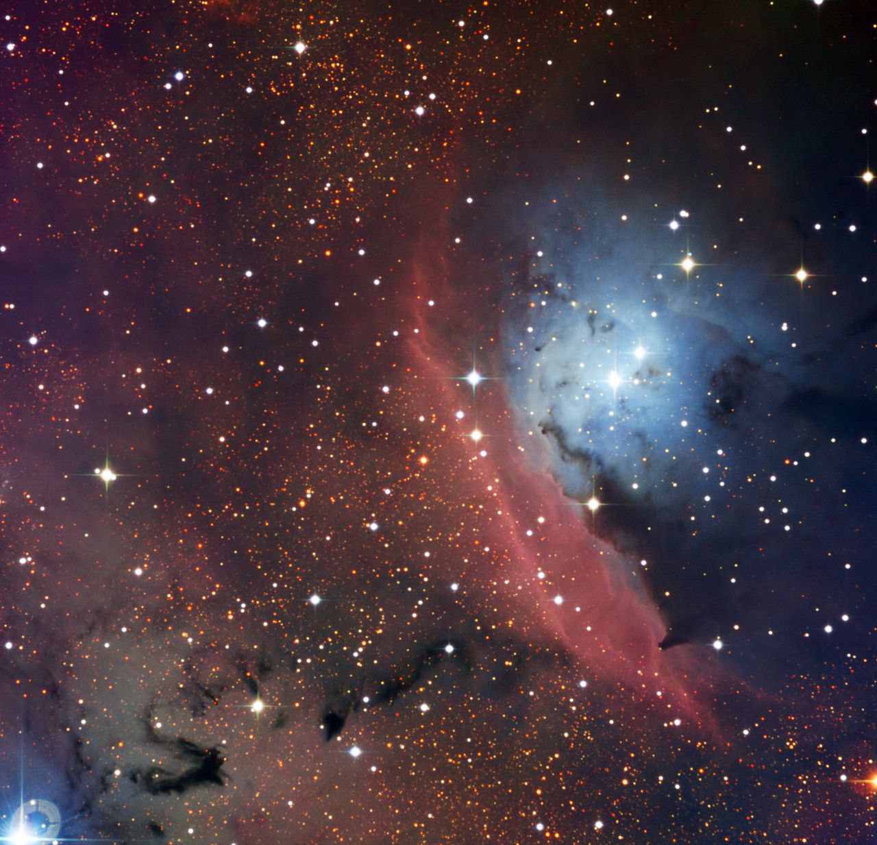 تصویری خیره کننده از منطقه تشکیل ستاره NGC6559