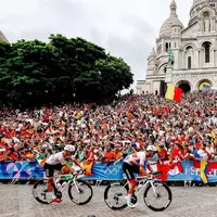 عکس/ استقبال فوق العاده از رقابت های دوچرخه سواری المپیک تابستانی پاریس 