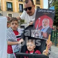 حمایت مردم اسپانیا از فلسطین در شهر مادرید