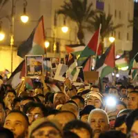 عکس/ تظاهرات شبانه مراکشی‌ها در حمایت از فلسطین