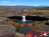 آبشار زیبای سالتو دل آگریو در آرژانتین