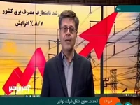 شرکت توانیر: میزان مصرف برق در کشور ۸ درصد افزایش داشته است 