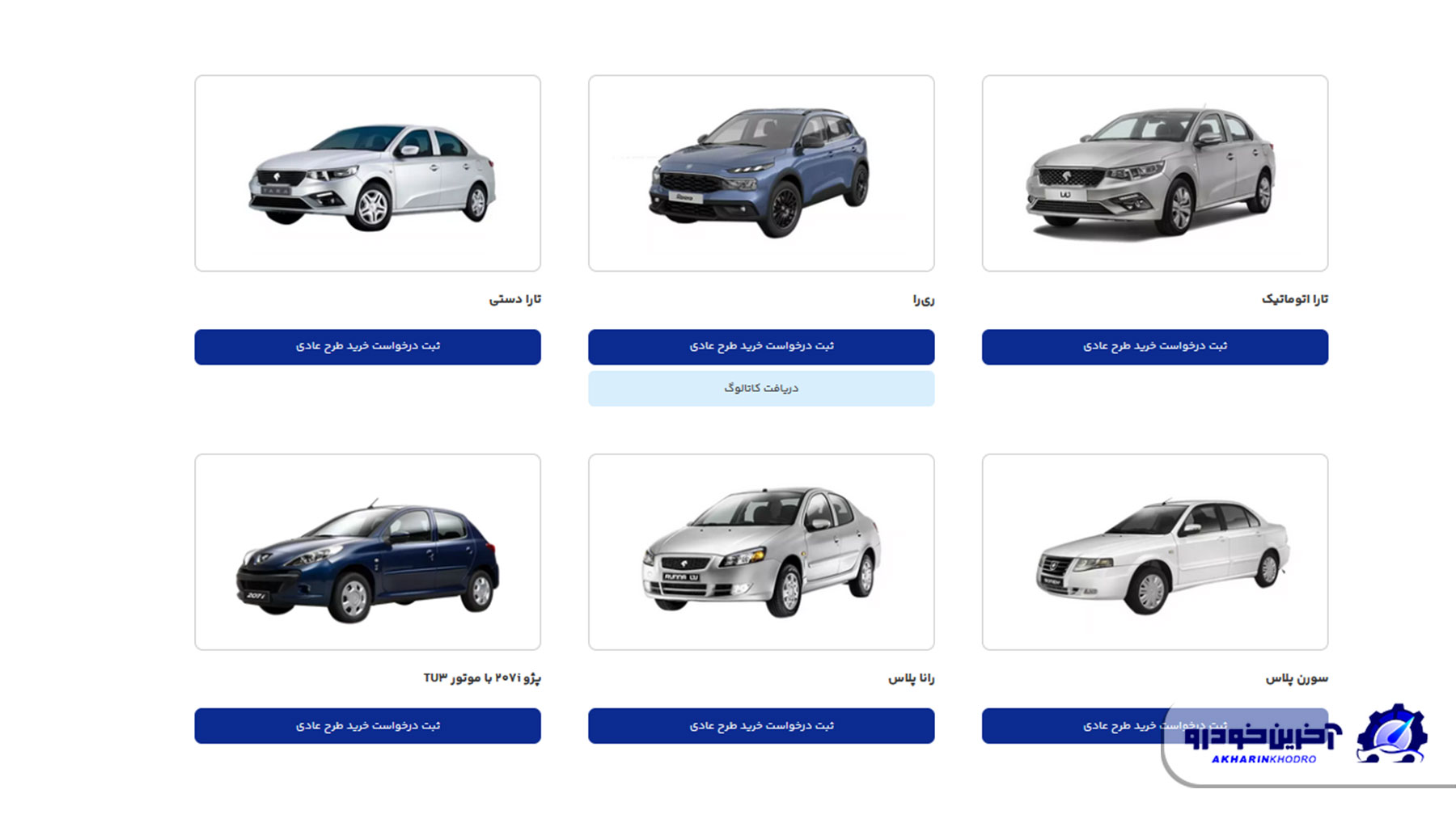 اعلام لیست نهایی خودروهای قابل عرضه ایران خودرو