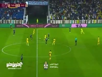 گل اول النصر به التعاون با پاس گل کریستیانو رونالدو 