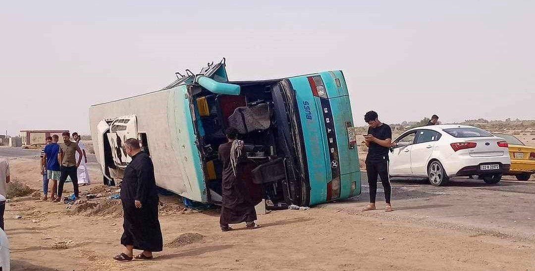 زخمی‌ شدن ۱٠ زائر ایرانی در دیالی عراق بر اثر واژگونی خودرو