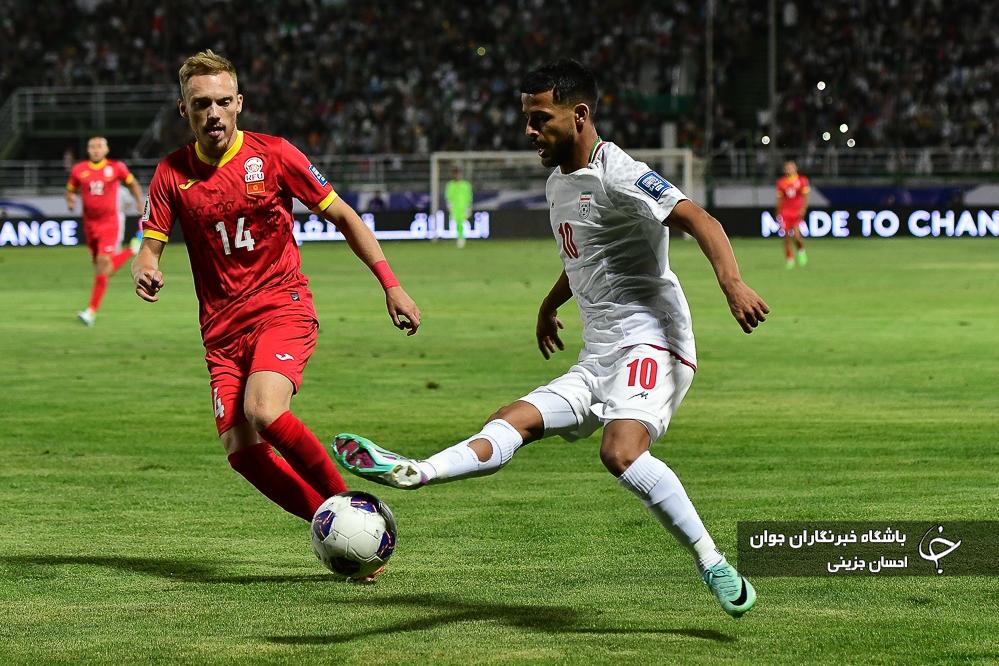 عکس/ پیروزی ضعیف ایران برابر قرقیزستان در نصف جهان