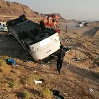 جزئیاتی درباره حادثه مرگبار اتوبوس زائران بوشهری در جاده طبس