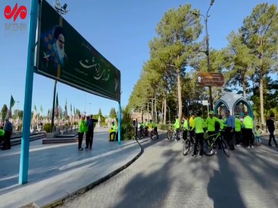 اعزام دوچرخه‌سواران کانون امام رضا(ع) کاشان به مشهد مقدس