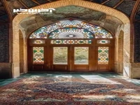 نمایی زیبا از یک باغ ایرانی