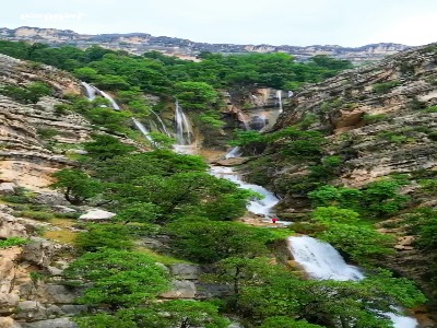 آبشار سه قلو در خوزستان