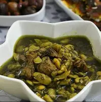 طرز تهیه خورش باقالی سبز با گوشت 