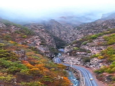 قابی زیبا از جاده چالوس در پاییز