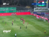 اولین موقعیت جدی چادرملو برای گل به پرسپولیس 