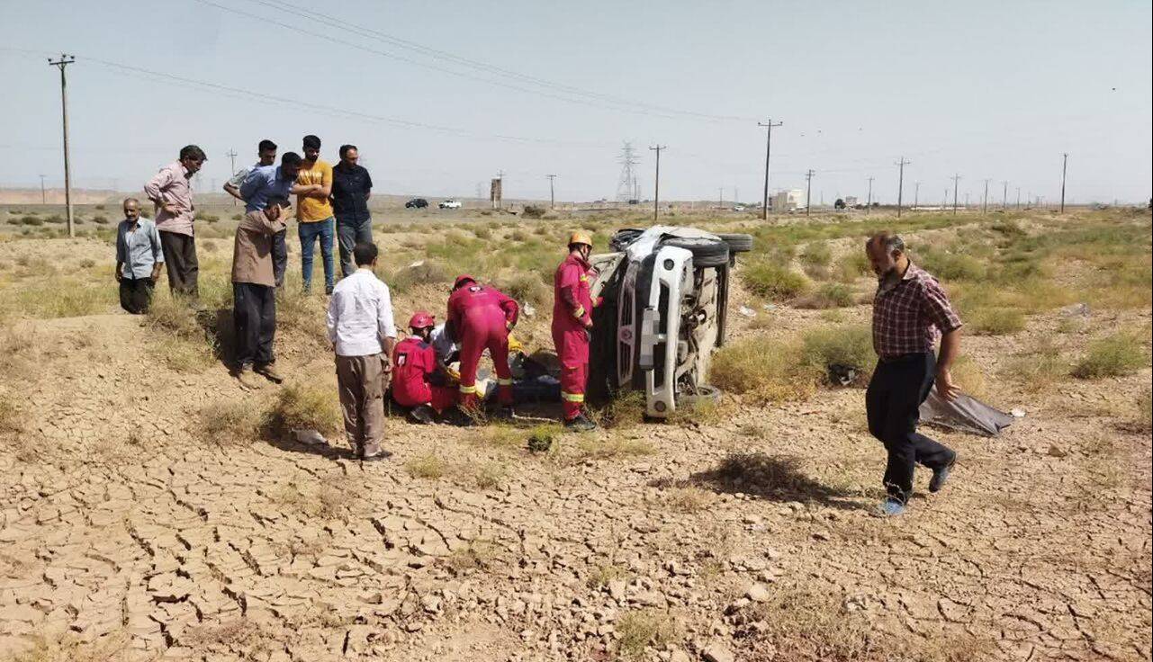 واژگونی خودرو در زنجان کشته و مصدوم برجا گذاشت