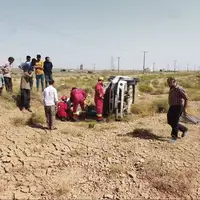 واژگونی خودرو در زنجان کشته و مصدوم برجا گذاشت