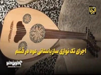 اجرای تک نوازی ساز باستانی «عود» در قشم