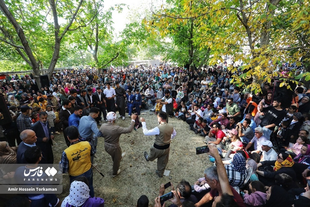 جشنواره آلو در روستای حیدره‌قاضی‌خان بهار