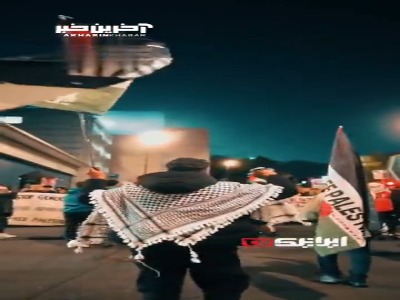 تظاهرات در لیدز انگلیس در حمایت از فلسطین