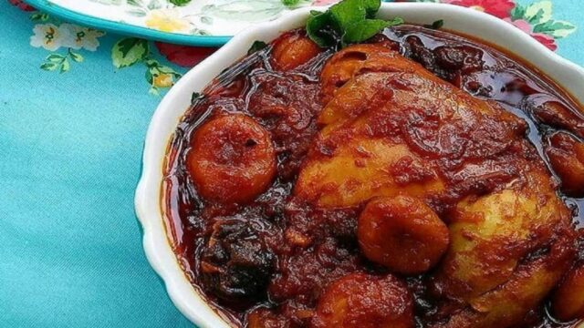 طرز تهیه خورش آلو مسما