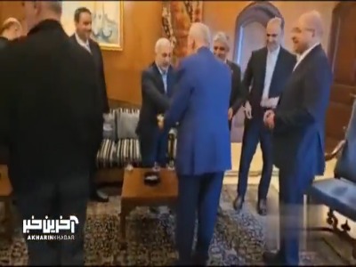 رئیس مجلس لبنان شخصا از قالیباف و همراهان پذیرایی کرد